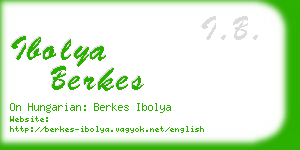 ibolya berkes business card